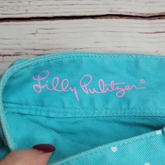 Lilly Pulitzer Blue Clifton Shorts Size 2 - Picture 5 of 8